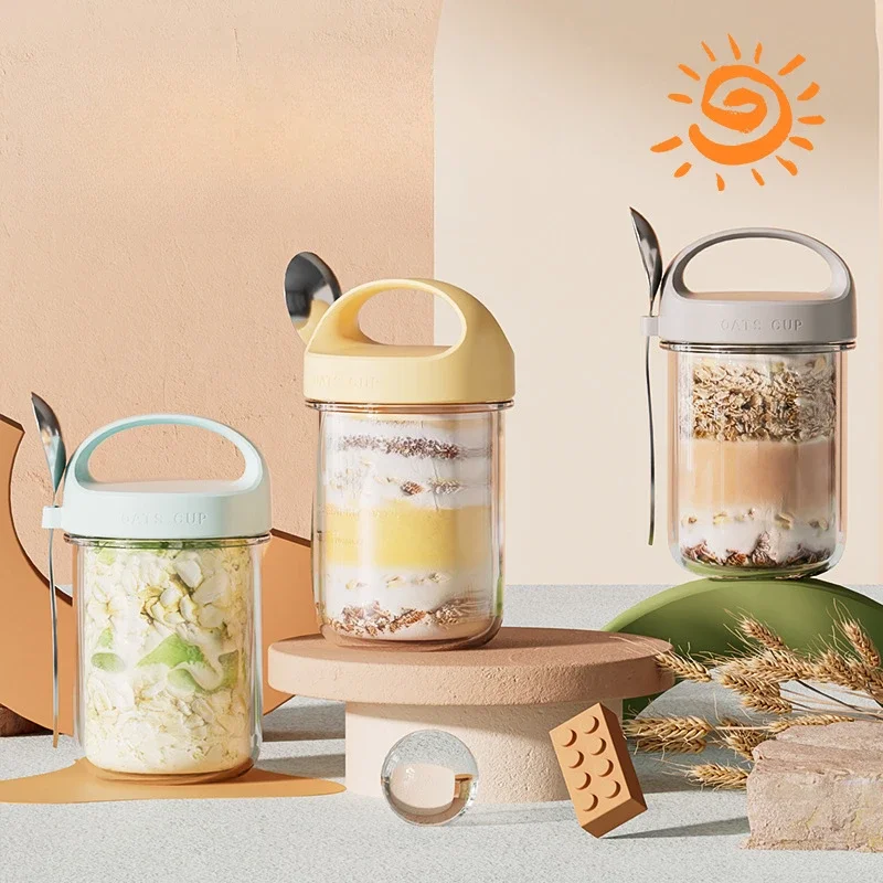 Meal Prep Glass Containers Oven Safe - 420ML nouveaux tasses de petit déjeuner