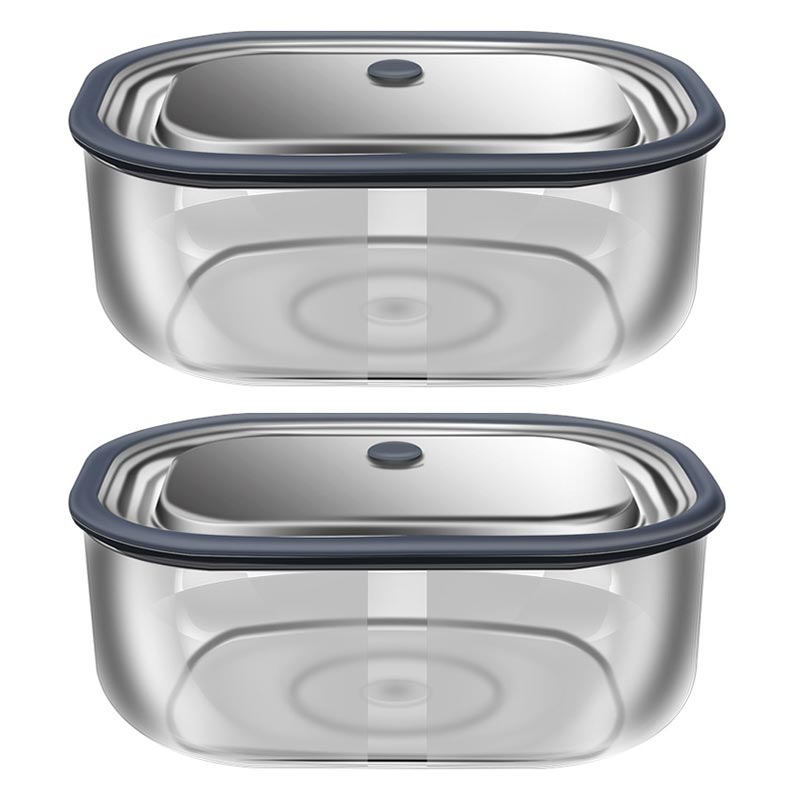 Meal Prep Glass Containers Oven Safe - Boîte à lunch rectangulaire en verre