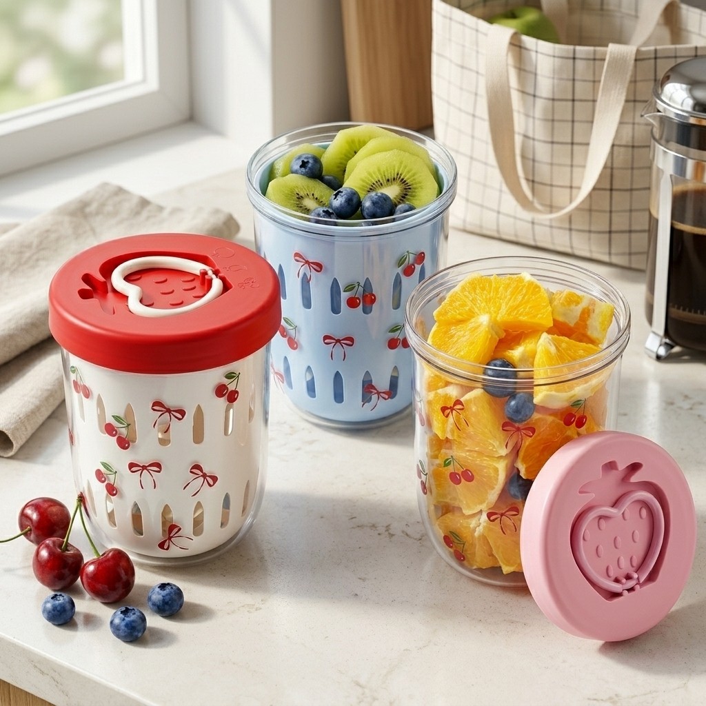 Meal Prep Yogurt - Boîte à salade en plastique avec