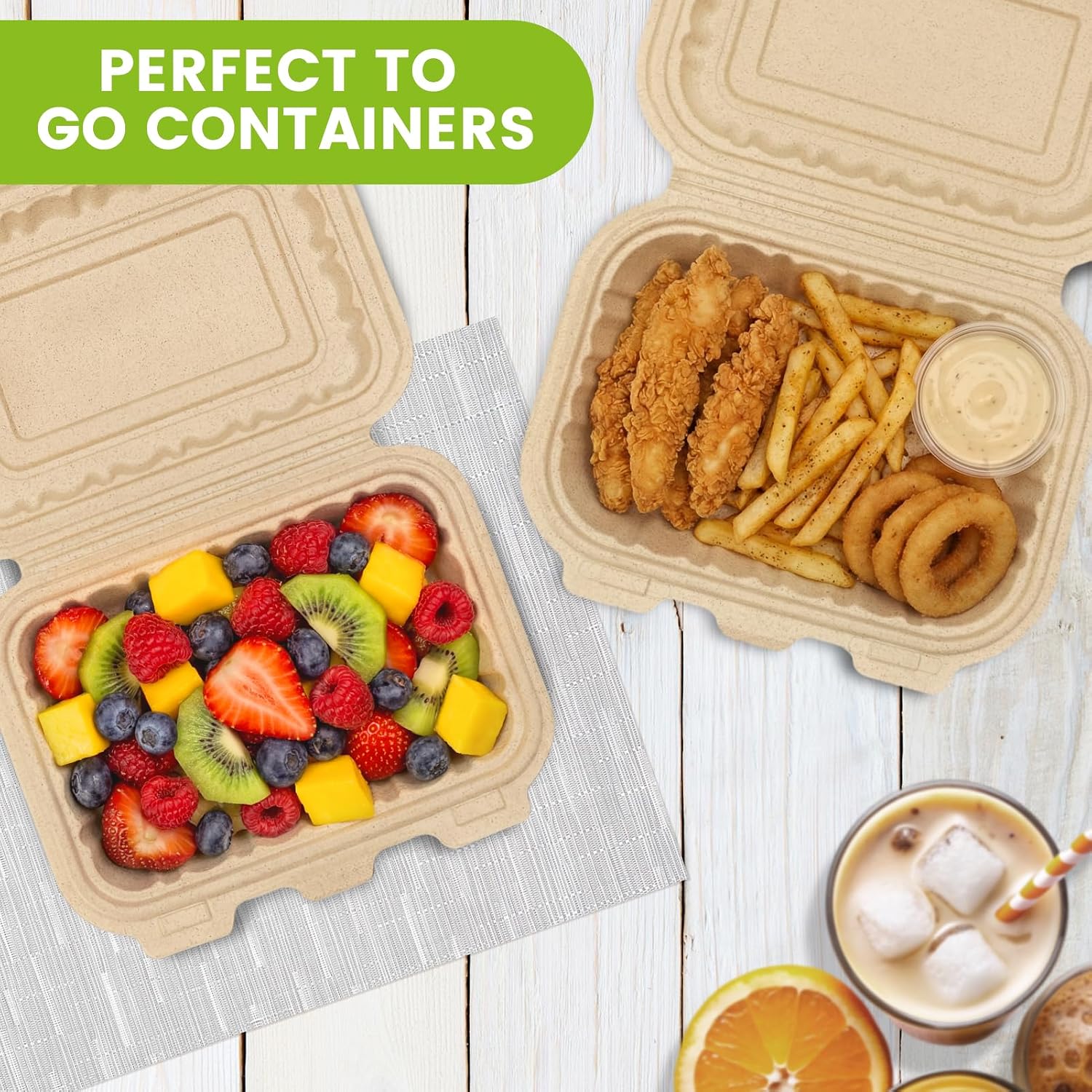 Lot de 50 contenants à emporte - Meal Prep Dinners avis et prix