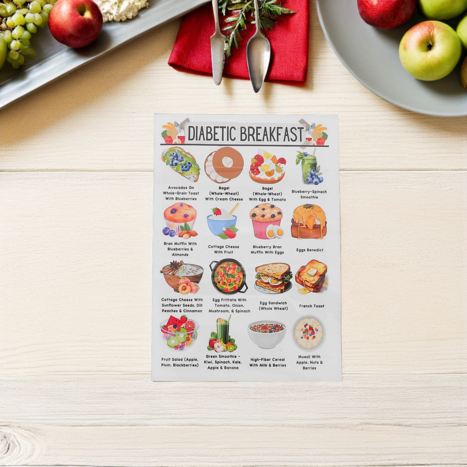 Lot de 3 affiches imprimées po - Meal Prep Diet avis et prix