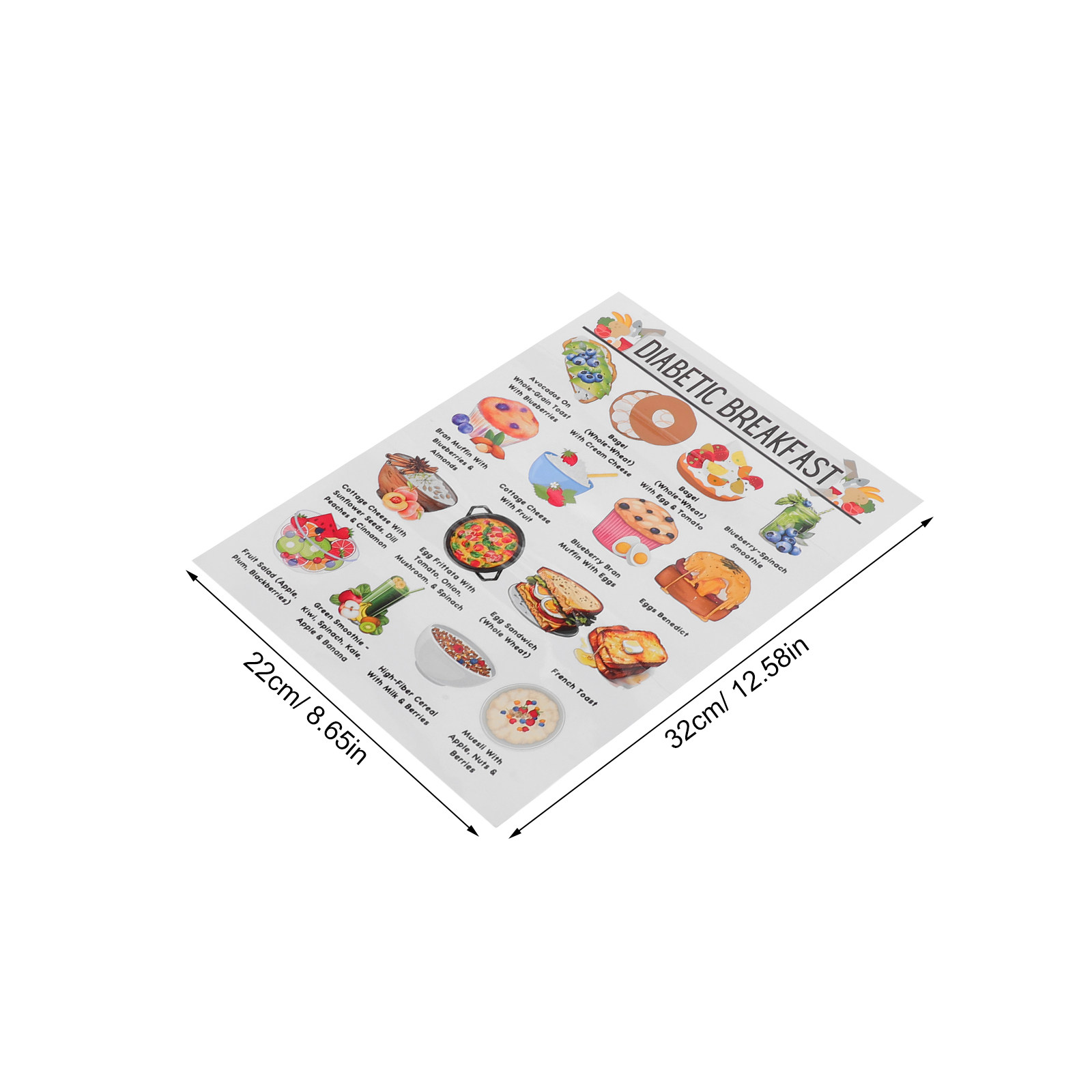 Lot de 3 affiches imprimées po - Meal Prep Diet avis et prix