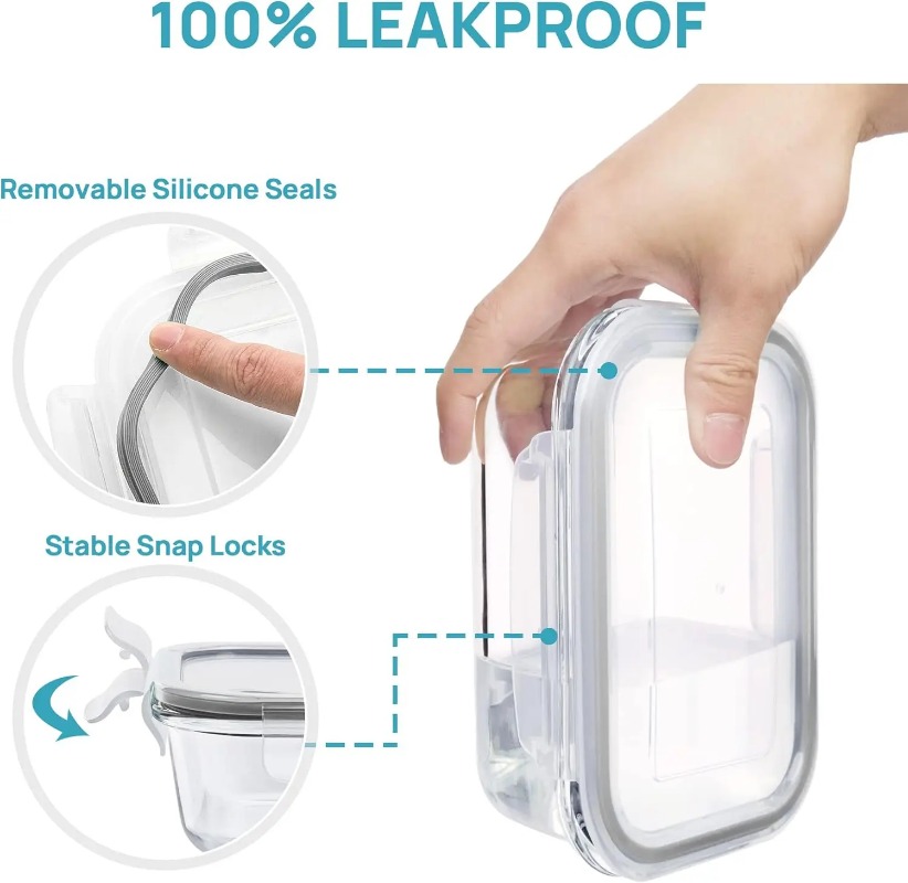 Ensemble de récipients de cons - Meal Prep Glass Containers Oven Safe avis et prix