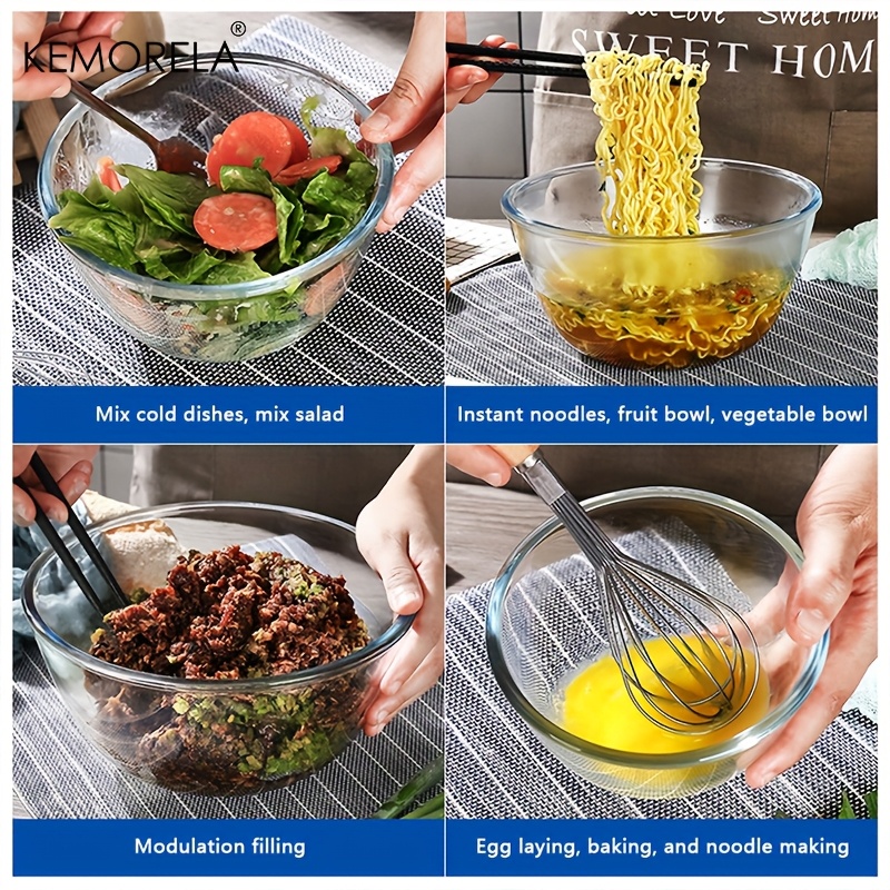 Bol à mélanger profond, bol à  - Meal Prep Glass Containers Oven Safe avis et prix