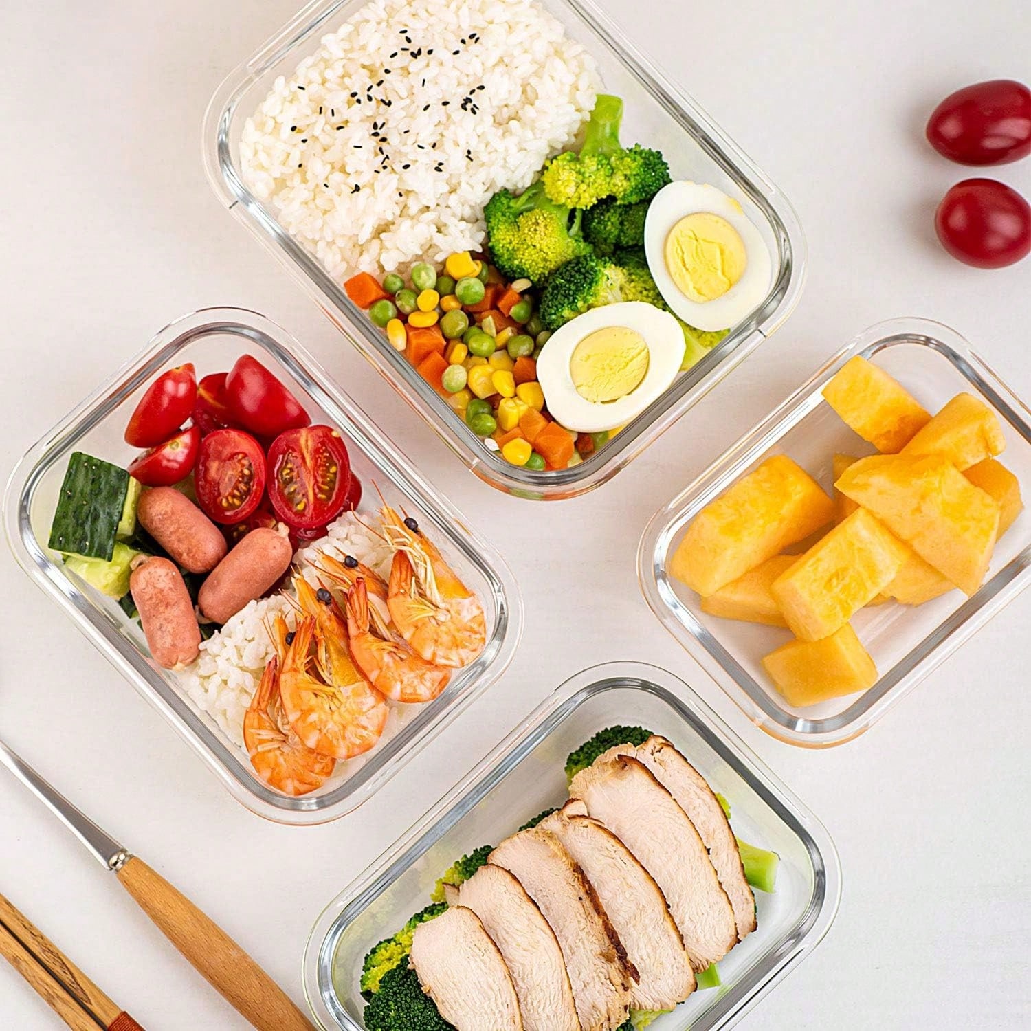 Lot de 10 récipients en verre  - Meal Prep Glass Containers Oven Safe avis et prix