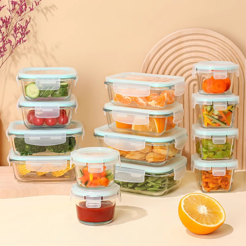 Boîte à lunch en verre borosil - Meal Prep Glass Containers Oven Safe avis et prix