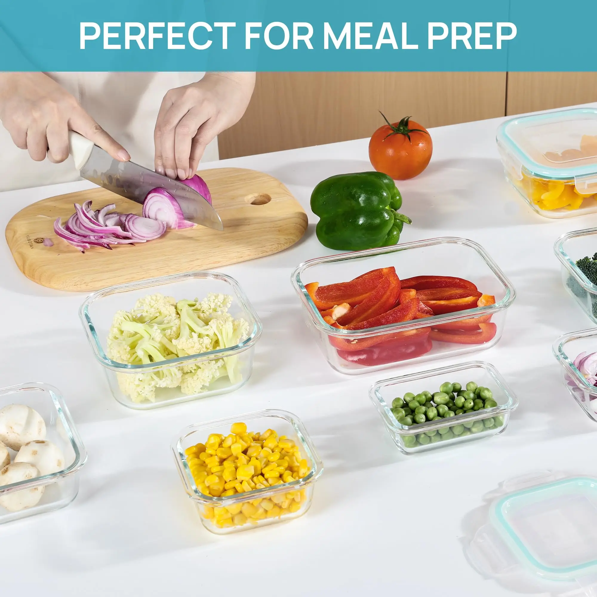 Boîte à déjeuner en verre, con - Meal Prep Glass Containers Oven Safe avis et prix