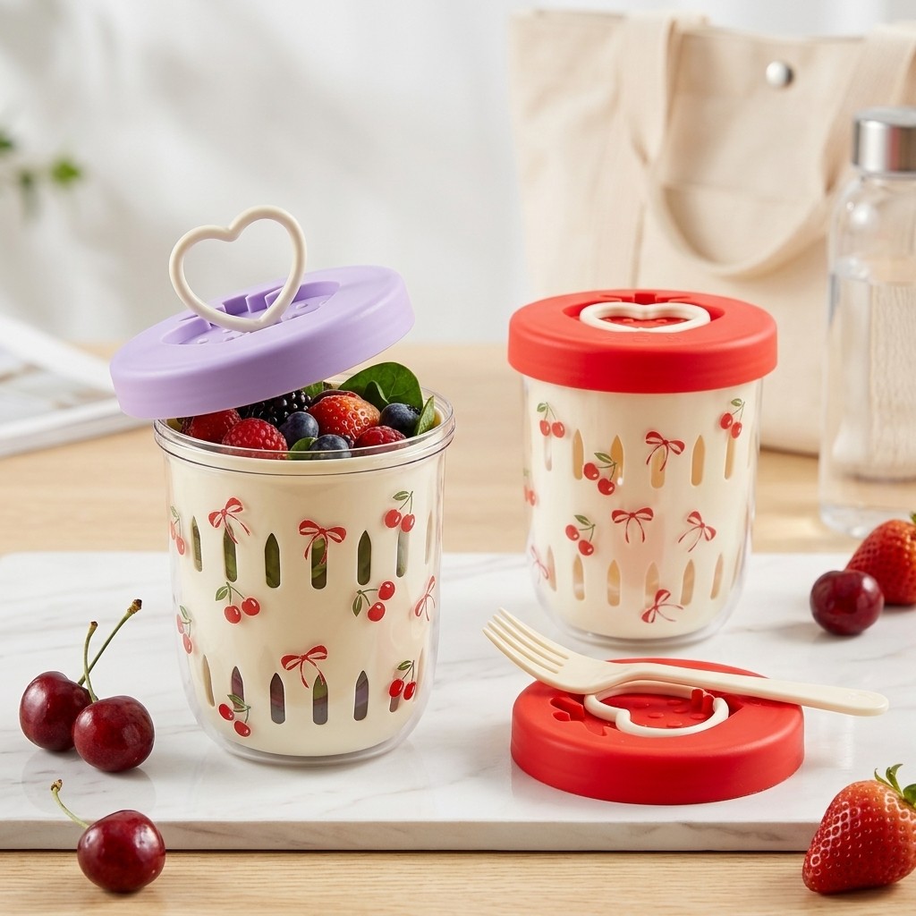 Boîte à salade en plastique av - Meal Prep Yogurt avis et prix